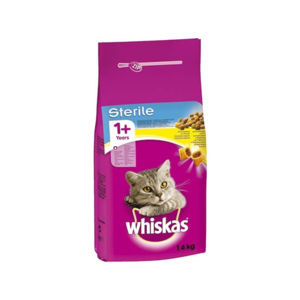 Whiskas_Sterile_1_Ξηρά_Τροφή_για_Ενήλικες_Στειρωμένες_Γάτες_με_Κοτόπουλο_1.4kg_fourpaws.gr