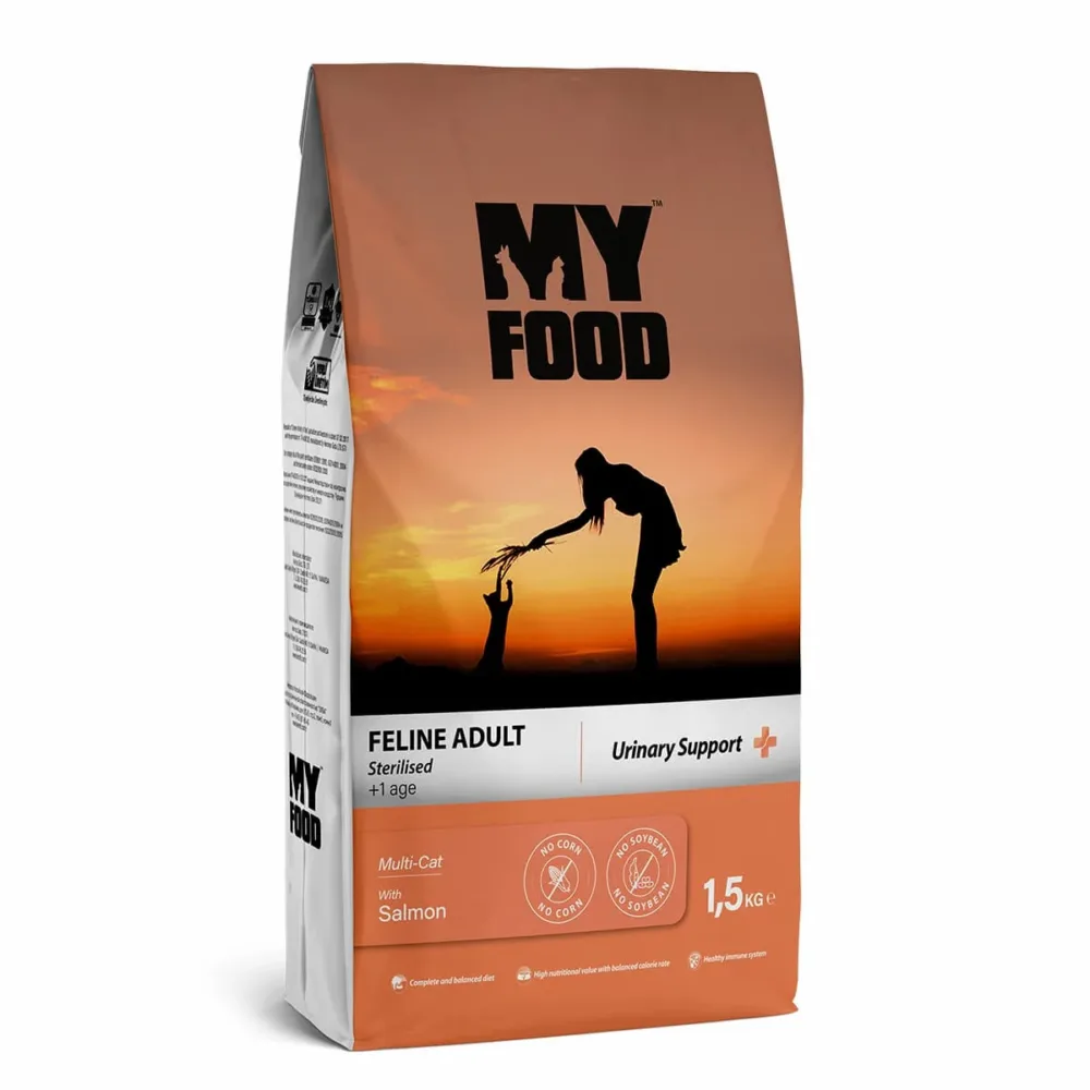 Myfood - Urinary Support Ξηρά Τροφή για Στειρωμένες Γάτες Με Σολομό 1.5kg