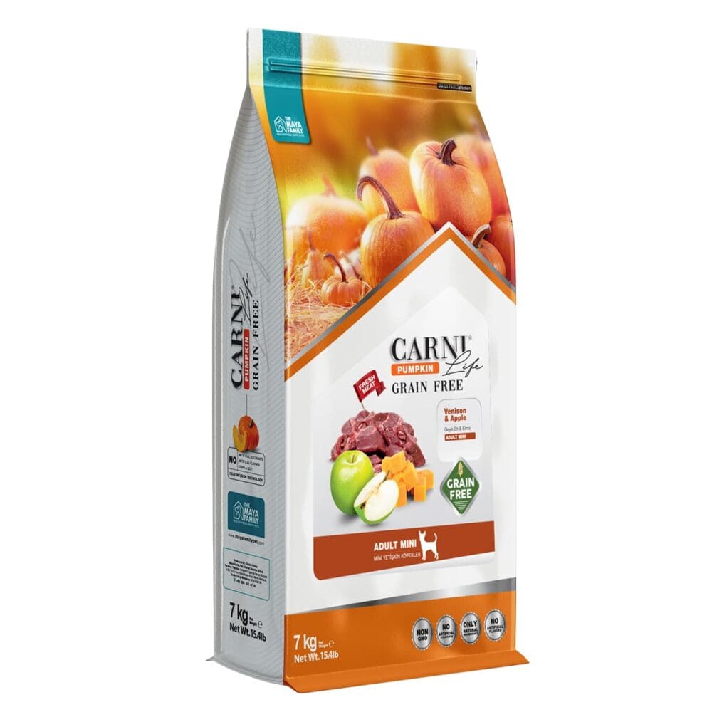 Maya Family Carni Life Pumpkin Grain Free 7kg Ξηρά Τροφή για Ενήλικους Σκύλους Μίνι με Ελάφι και Μήλο