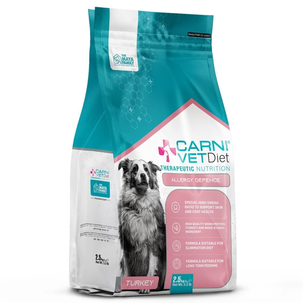 Maya Pet Family Carni Vet Diet Adult Dog Allergy Defence Turkey - Πλήρης Ζωοτροφή 2.5Kg