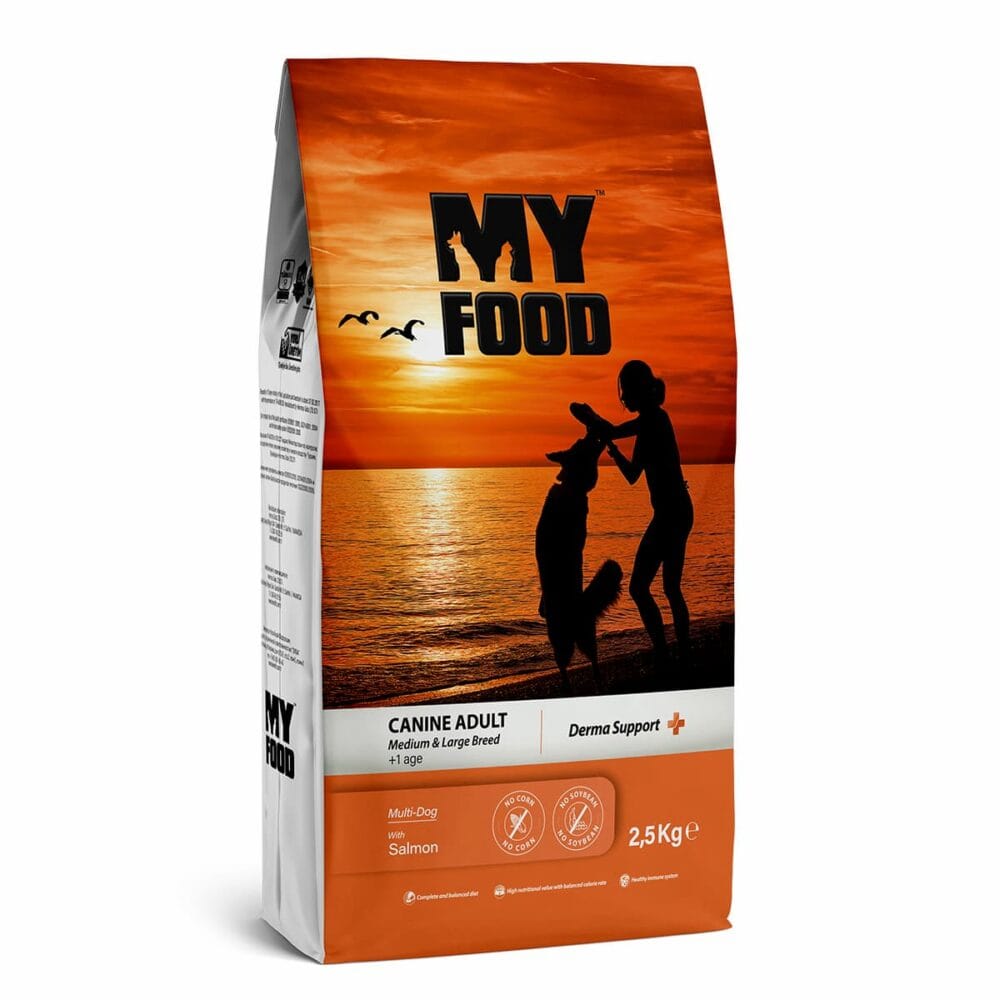 Myfood Derma Support Ξηρά Τροφή Για Ενήλικους Σκύλους Με Σολομό 12kg