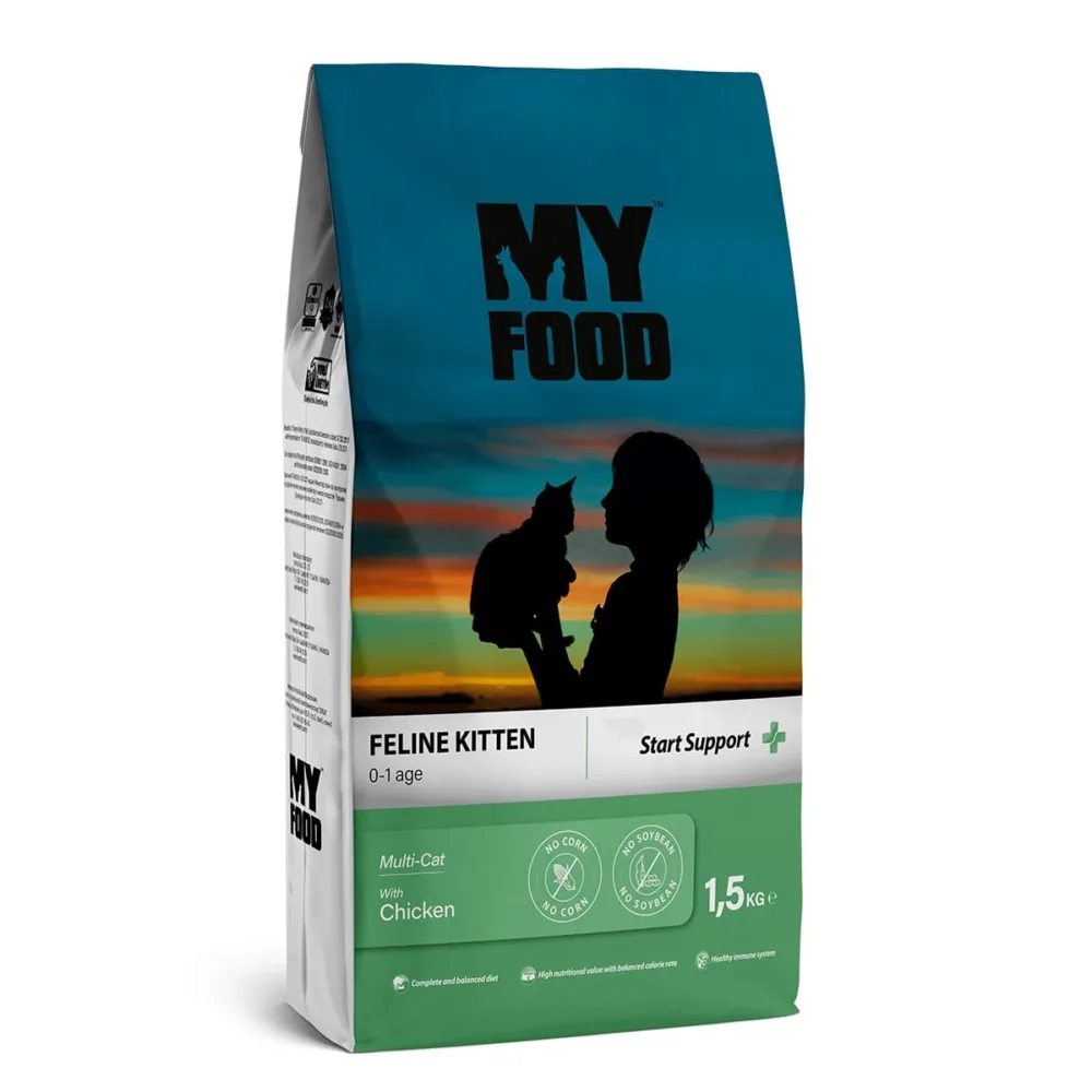 Myfood - Kitten Start Support Ξηρά Τροφή για Γατάκια Με Κοτόπουλο 1.5Kg