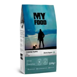Myfood - Derma Support Ξηρά Τροφή για Μικρόσωμα Κουτάβια Με Αρνί και Ρύζι 2.5kg