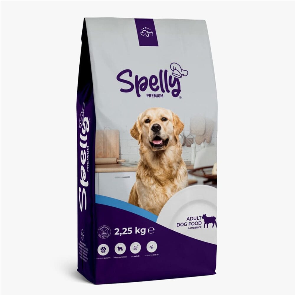 Spelly Premium Ξηρά Τροφή για Ενήλικους Σκύλους με Αρνί & Ρύζι 2.25kg