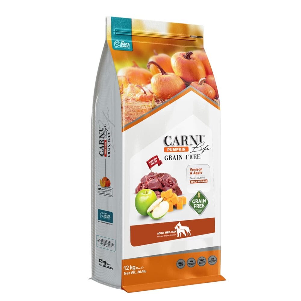 Maya Family Carni Life Pumpkin Grain Free 12kg Ξηρά Τροφή για Ενήλικους Σκύλους με Ελάφι και Μήλο