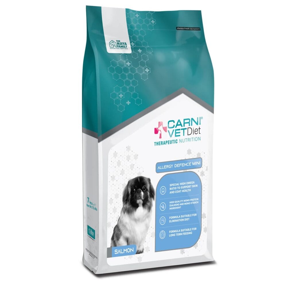 Maya Pet Family Carni Vet Diet Adult Dog Allergy Defence Salmon Mini - Πλήρης Ζωοτροφή 7Kg