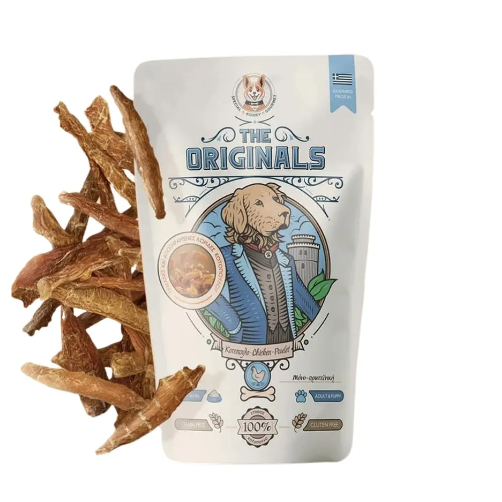 The Originals Grain Free 80gr Αποξηραμένες Λωρίδες για Ενήλικους Σκύλους και Κουτάβια με Κοτόπουλο