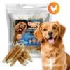 Uniq 500gr Λιχουδιά για Σκύλους Στικς από Δέρμα Κοτόπουλου Τυλιγμένα με Κοτόπουλο