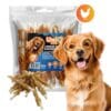 Uniq 500gr Λιχουδιά για Σκύλους Στικς από Δέρμα Τυλιγμένα με Κοτόπουλο