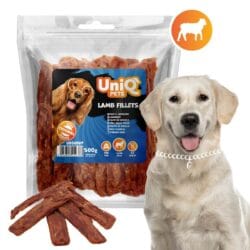 Uniq 500gr Λιχουδιά για Σκύλους Φιλέτα Αρνιού