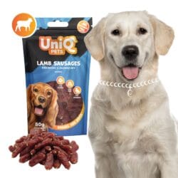 Uniq 80gr Λιχουδιά για Σκύλους Λουκάνικα με Αρνί