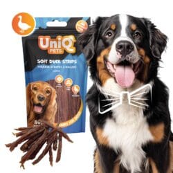 Uniq 80gr Λιχουδιά για Σκύλους Μαλακές Λωρίδες με Πάπια