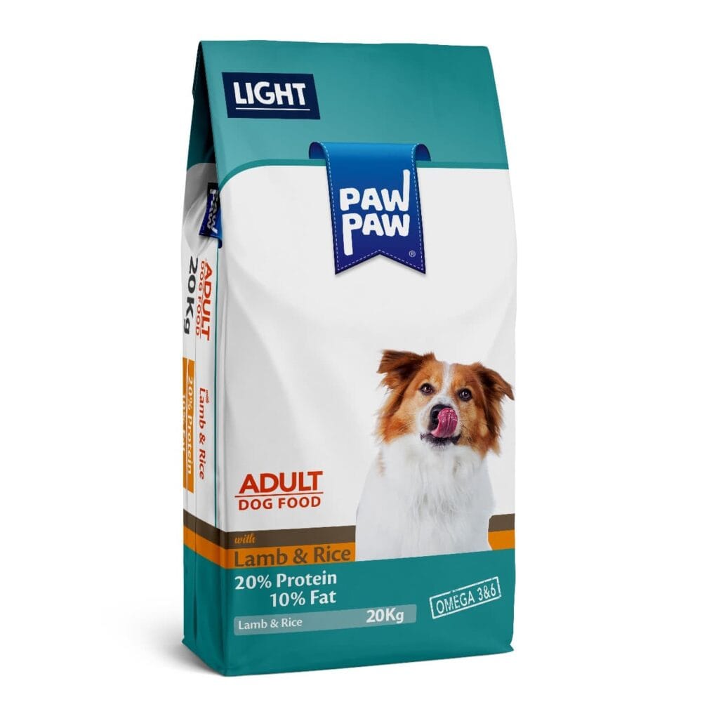 Pawpaw - Ξηρά Τροφή Σκύλου Light Αρνί & Ρύζι 20kg
