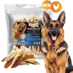 Uniq 500gr Λιχουδιά για Σκύλους Αυτιά Κουνελιού με Κοτόπουλο