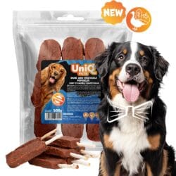 Uniq 500gr Λιχουδιά για Σκύλους "Ξυλάκια Παγωτού" με Πάπια και Λαχανικά