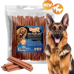 Uniq 500gr Λιχουδιά για Σκύλους Μαλακά Στικς με Άλογο και Μοσχάρι