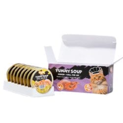 Uniq Yummy Soup 30gr για Γάτες με Κοτόπουλο και Κριλ (Είδος Γαρίδας) σε Τασάκι 8τμχ