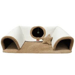Robert Shop Collection Κρεβάτι Τούνελ Γάτας Καφέ-Μπεζ