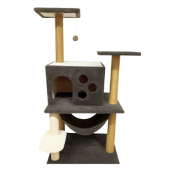 Γατόδεντρο - Ονυχοδρόμιο 35x45x135εκ. Σκούρο Γκρι