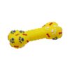 Uniq Παιχνίδι για Σκύλους Πλαστικό Κόκκαλο με Ανάγλυφα Πατουσάκια Κίτρινο Με ήχο 25εκ.