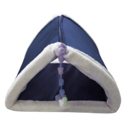 Robert Shop Collection Κρεβάτι Κατοικιδίων Τρίγωνο με Φερμουάρ Μπλε