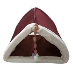 Robert Shop Collection Κρεβάτι Κατοικιδίων Τρίγωνο με Φερμουάρ Μπορντό