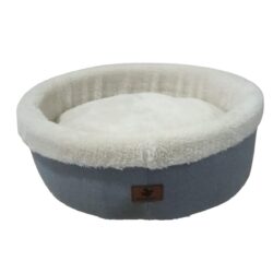 Robert Shop Collection Κρεβάτι Κατοικιδίων Στρογγυλό Γκρι-Κρεμ