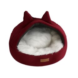 Robert Shop Collection Κρεβάτι Κατοικιδίων με Αυτάκια Μπορντώ