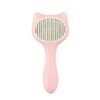 Uniq Pets Χτένα Γάτας Περιποίησης σε Σχήμα Γάτας Ροζ