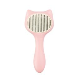 Uniq Pets Χτένα Γάτας Περιποίησης σε Σχήμα Γάτας Ροζ