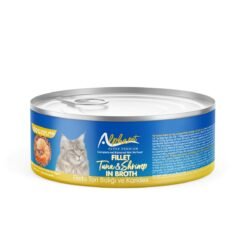 Alphapet Super Premium Κονσέρβα 70γρ για Ενήλικες Γάτες Φιλέτο Τόνου με Γαρίδες σε Ζωμό