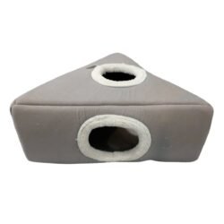 Robert Shop Collection Κρεβάτι Κατοικιδίων Τρίγωνο Φράουλα Καφέ Μπεζ