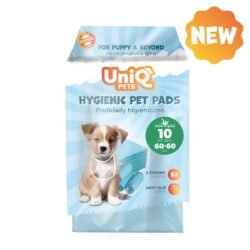 Uniq Πάνες Επιδαπέδιες Σκύλου Μπλε με Μυρωδιά Γρασίδι 60x60εκ. 10τμχ