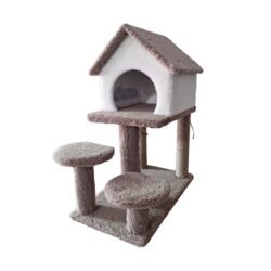 Robert Shop Collection Pawhouse/Γατόδεντρο Διώροφο Με 3 Επίπεδα