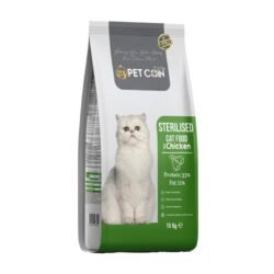 Pet coin Plus (33 protein 11 fat) 15kg Ξηρά Τροφή για Στειρωμένες Γάτες με Κοτόπουλο