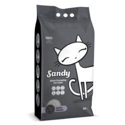 Sandy Extra Clumping 10kg  Άμμος Γάτας Active Carbon