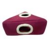 Robert Shop Collection Κρεβάτι Κατοικιδίων Τρίγωνο Μπορντο Μπεζ