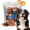 Uniq 500gr Λιχουδιά για Σκύλους Λωρίδες Μπακαλιάρου Τυλιγμένες με Πάπια