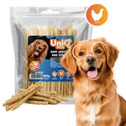 Uniq 500gr Λιχουδιά για Σκύλους Μαλακά Στικς με Ρύζι και Κοτόπουλο