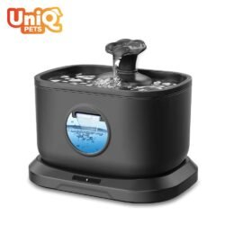 Uniq Αυτόματη Ποτίστρα Συντριβάνι Νερού για Σκύλους και Γάτες με Ασύρματη Αντλία Μαύρη 2