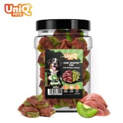 Uniq Λιχουδιές Σκύλου με Ακτινίδιο Τυλιγμένο σε Κρέας Πάπιας σε Βάζο 400g