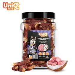 Uniq Λιχουδιές Σκύλου με Καρύδα Τυλιγμένη σε Κρέας Κουνελιού σε Βάζο 400g