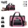 Uniq Τσάντα Μεταφοράς FURTOTE PAWVOYAGER με Χερούλι Ώμου και Ανακλαστικές Λωρίδες Ροζ